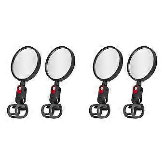 4 specchietti retrovisori per monopattino Ninebot ZT3 Pro GT3 G3 G2 G30 F3 Pro E3 E2 Pro, ruotabili a 360°, con design convesso.