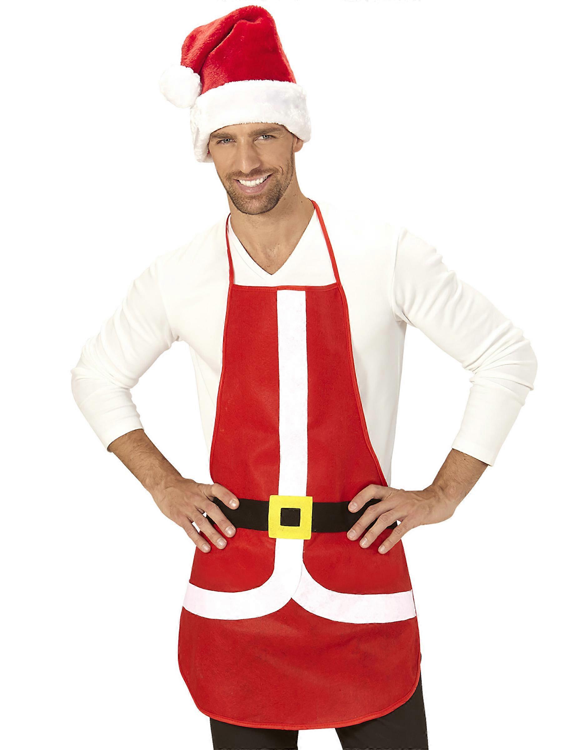 Red apron 75 X 54 cm Christmas