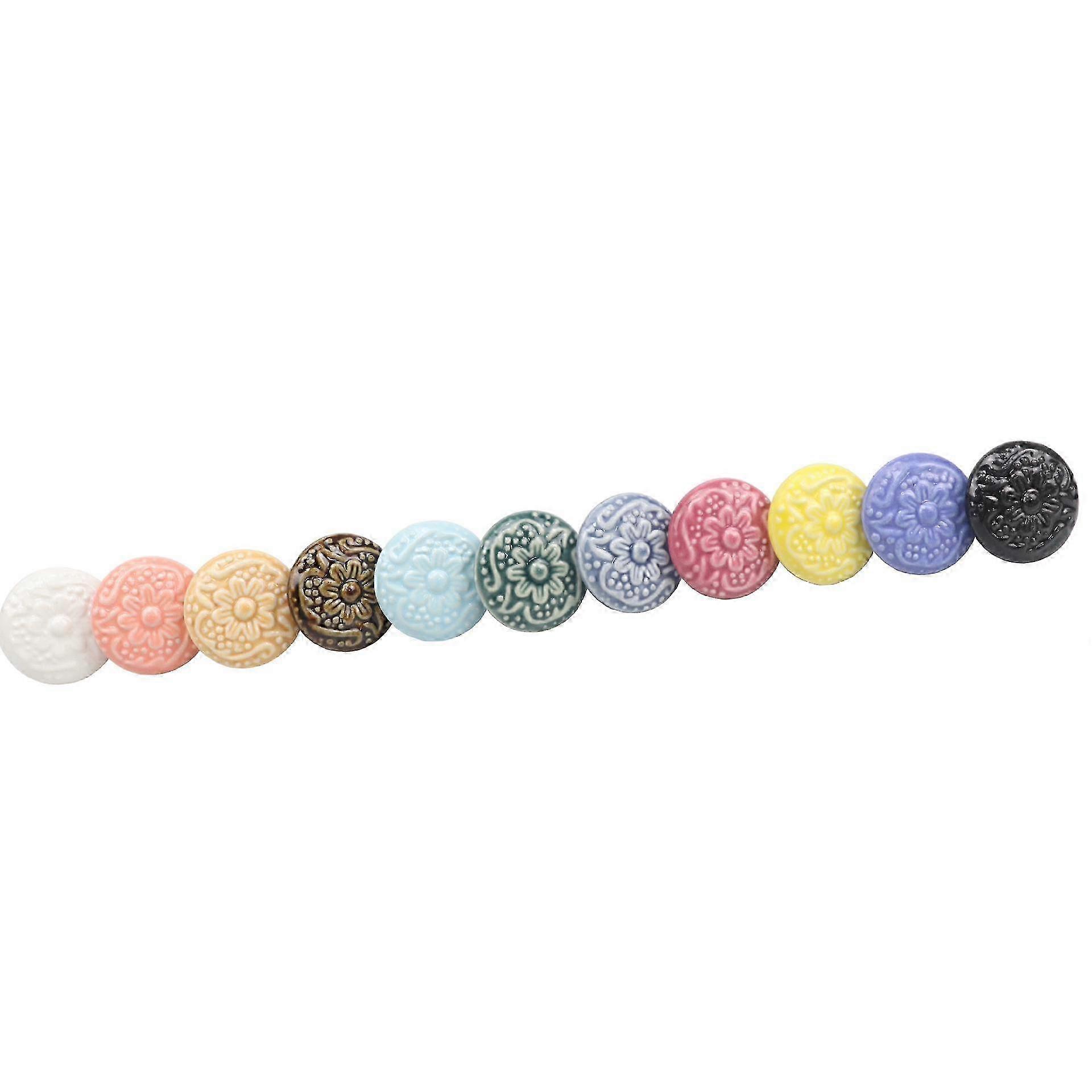 Round Ceramic Mushroom Cabinet Knobs