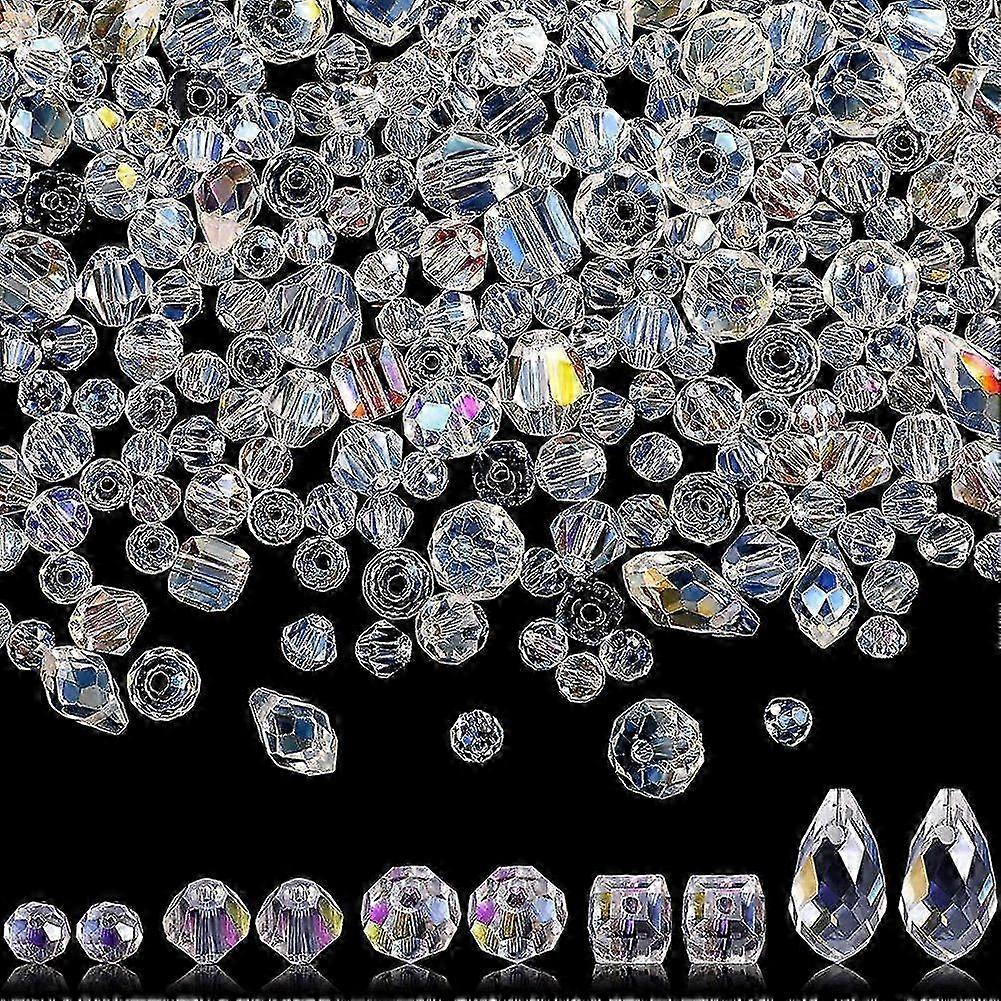 Clear Glass Beads Assorted Sizes