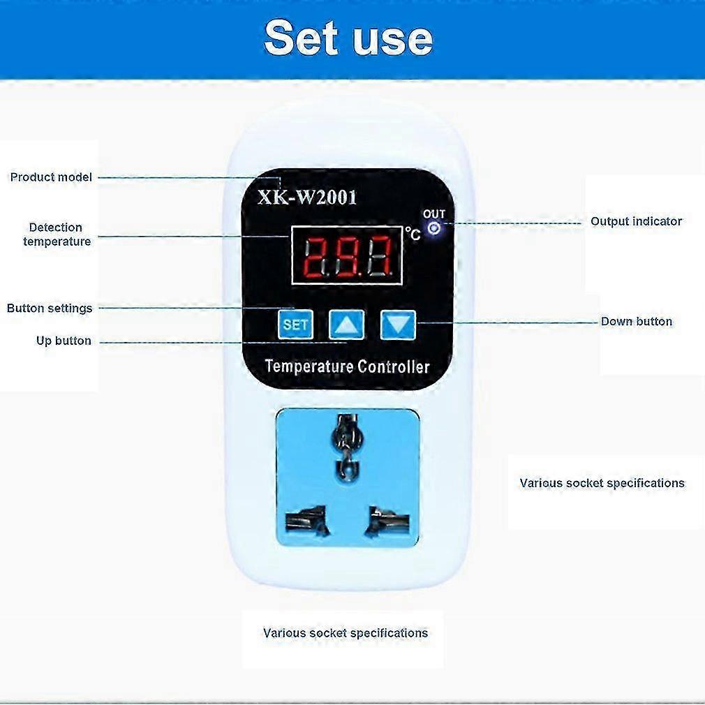 Adjustable Digital Thermostat Socket