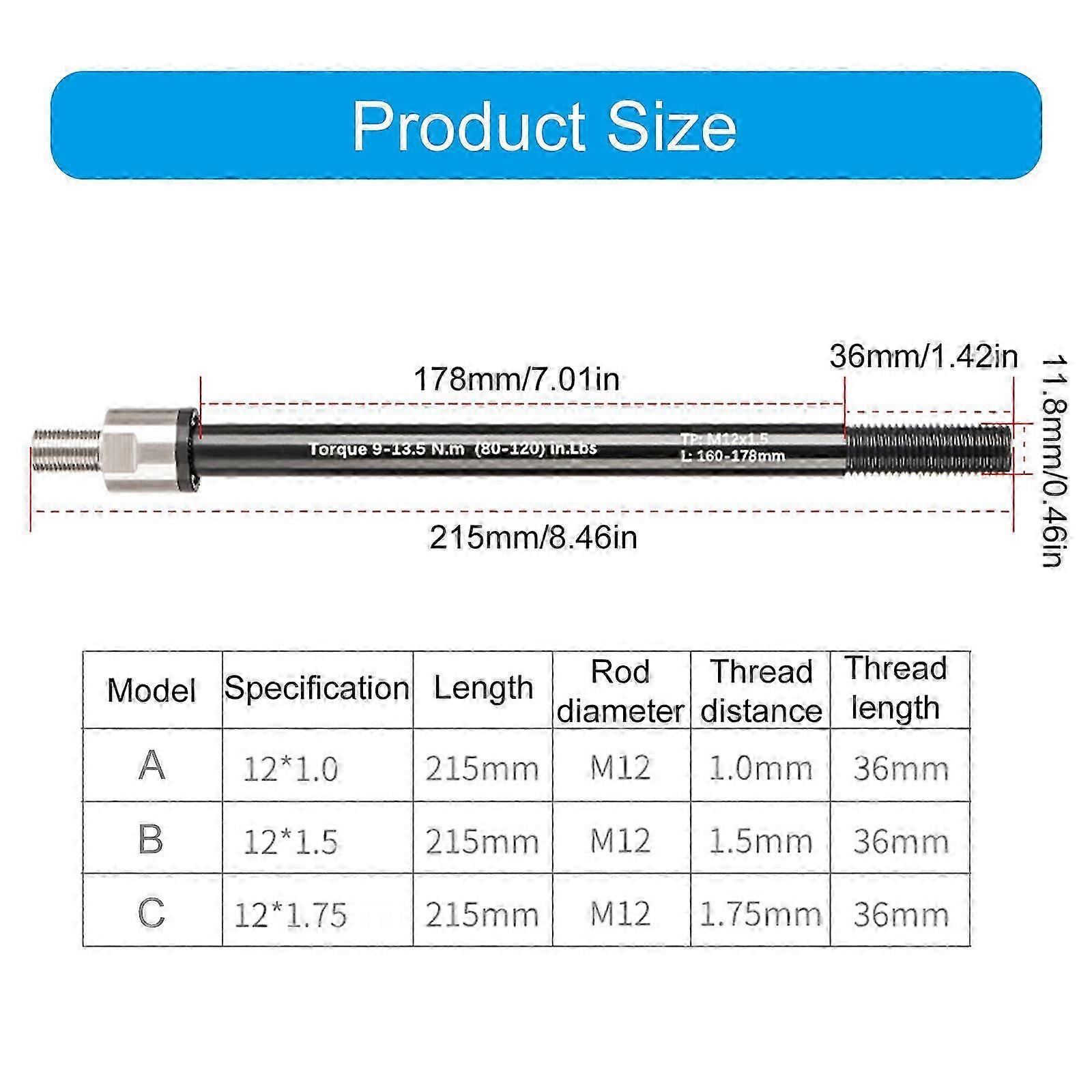 12mm Thru Axle Adapter Kit