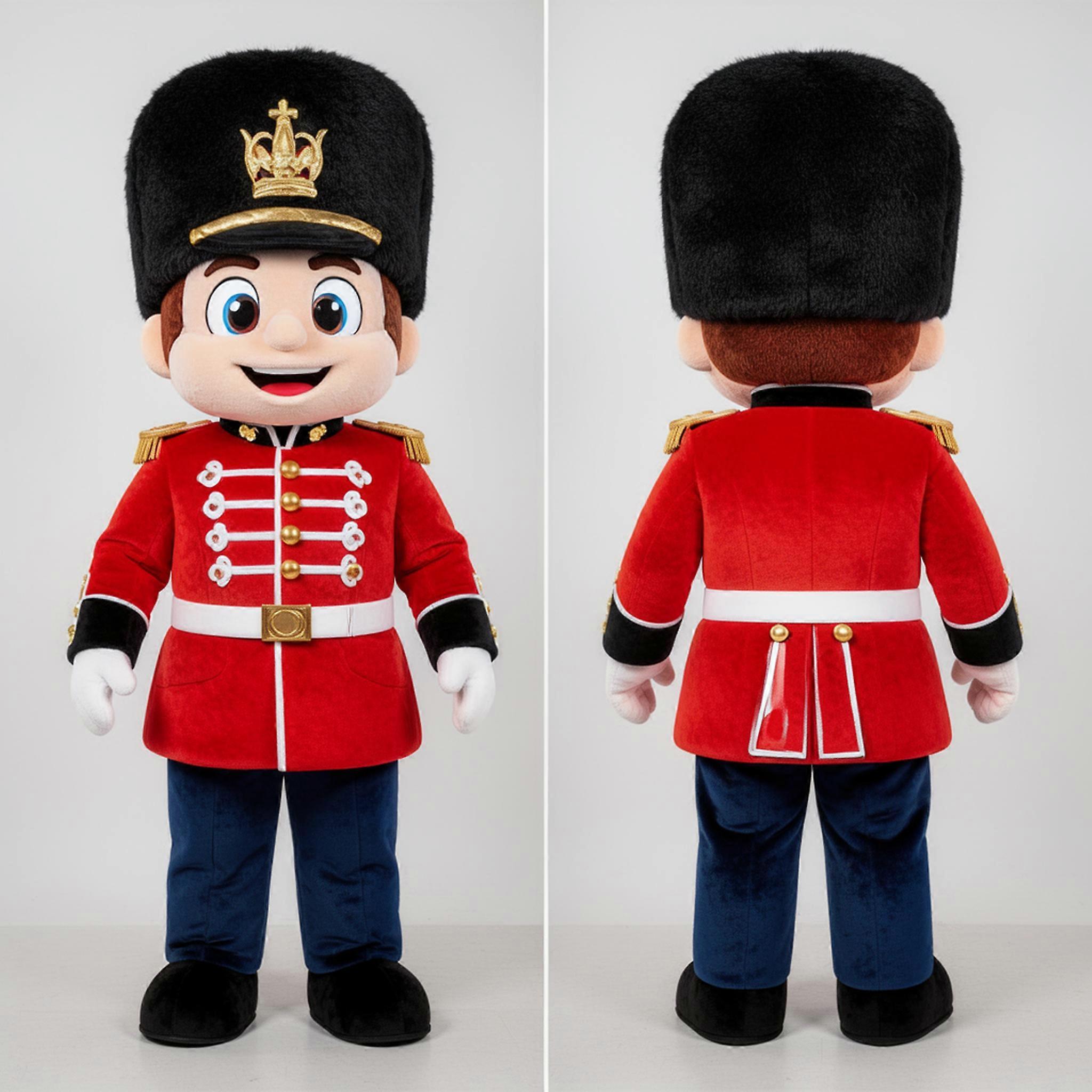 MASTICOT Rust Orange Heroic British Royal Guard Mascot