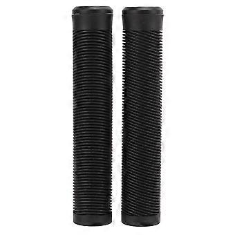 1 Pair 16cm Bike Handlebar Grips Soft TPE Rubber Anti Slip Handle Grips for Fixed Gear BicycleBlack YMQX)
