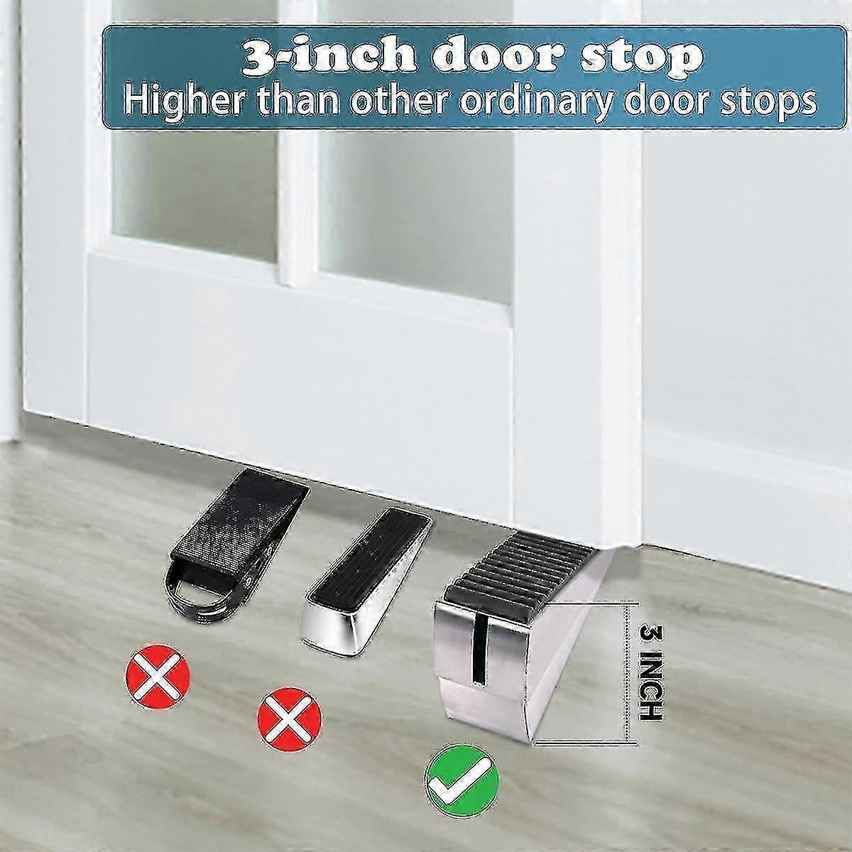 Tall Adjustable Spring-Loaded Door Stop