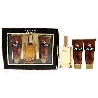 Caesars Caesars By Caesars For Women - 3 Pc Gift Set 3.4oz Edp Spray, 3.4oz Body Lotion, 3.4oz Bath And Shower Gel