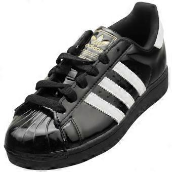 adidas Superstar II Womens Fashion Trainers in Black White