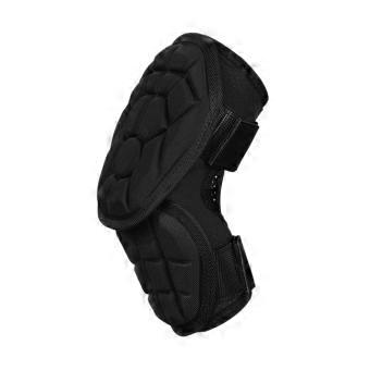 Black Kids Baseball Elbow Guard with Segmented Cushioning, Fabric Exterior and Double-Band Fastening for Children's Practice and Ball Play Multicolor