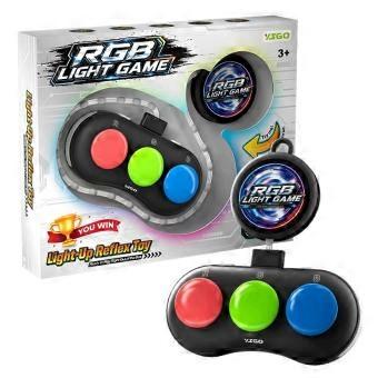 Reflex Game RGB Light Challenge Toy - Interactive LED Defense Game for Kids Party Gift td