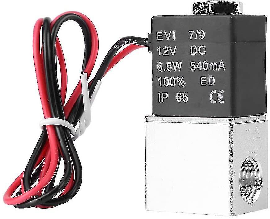 Βαλβίδα σωληνοειδών, 12v συνεχές 1/4 «2-way κανονικά κλειστή βαλβίδα σωληνοειδών αργιλίου 1.2mpa για το νερό αέρα (dc12v)