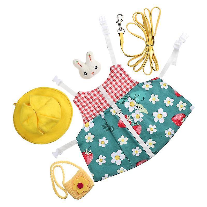 29X19x0.1cm Female Vests 1 Set Of Rabbit Dress Pet Photography Costume Rabbit Walking Traction Rope