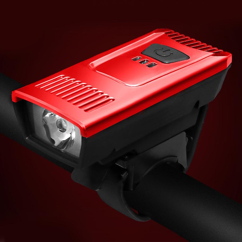 Bicycle Head Light Flashlight 55 Lumens Handlebar Lamp Torch Lights Red