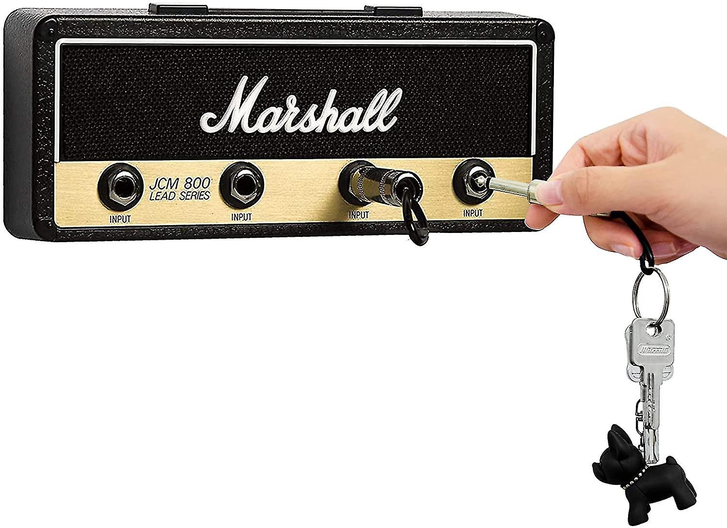 Guitar Hook Key Holder Wall Mount With 4 Key Rings