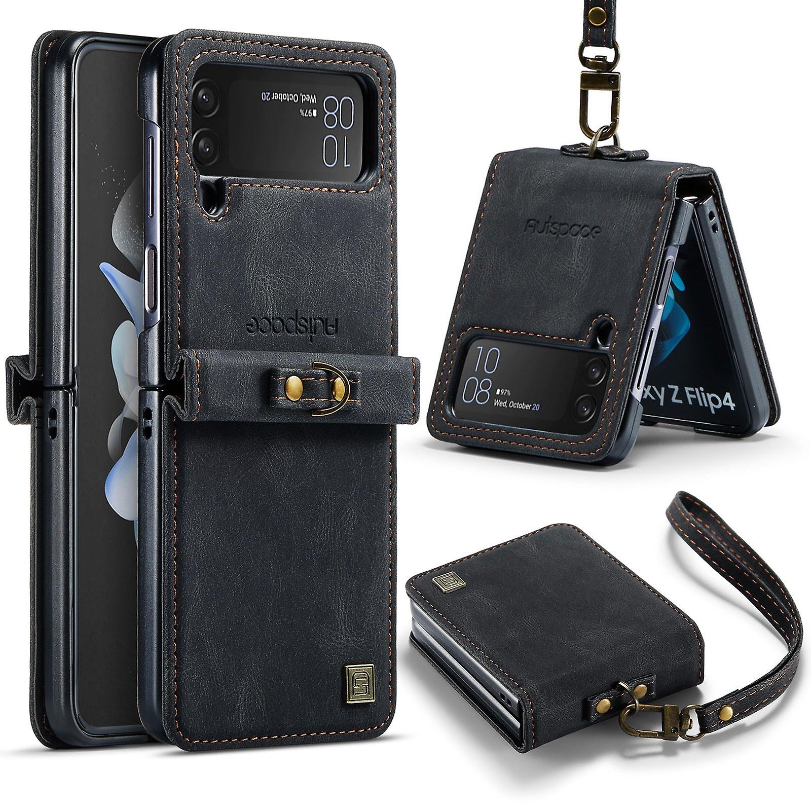 Lanyard Leather Protective Case For Samsung Galaxy Z Flip4