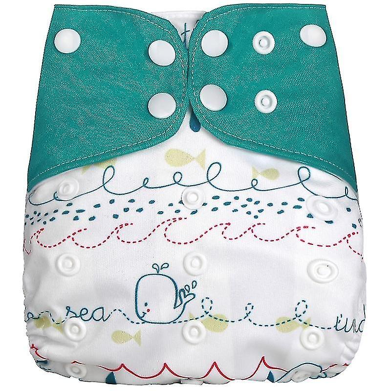 D Reusable Pocket Adjustable Baby Nappies Suede Inner Cloth Diaper