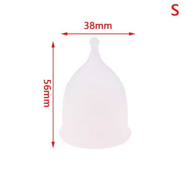 1pc Soft Silicone Feminine Sensitive Period Menstrual Cup Reusable S M L