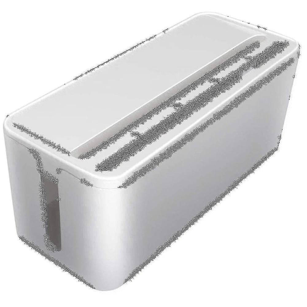 Cable Management Box, Abs Cable Organizer Cord Hider Box, Computer Power Lines, Route Cables, Under