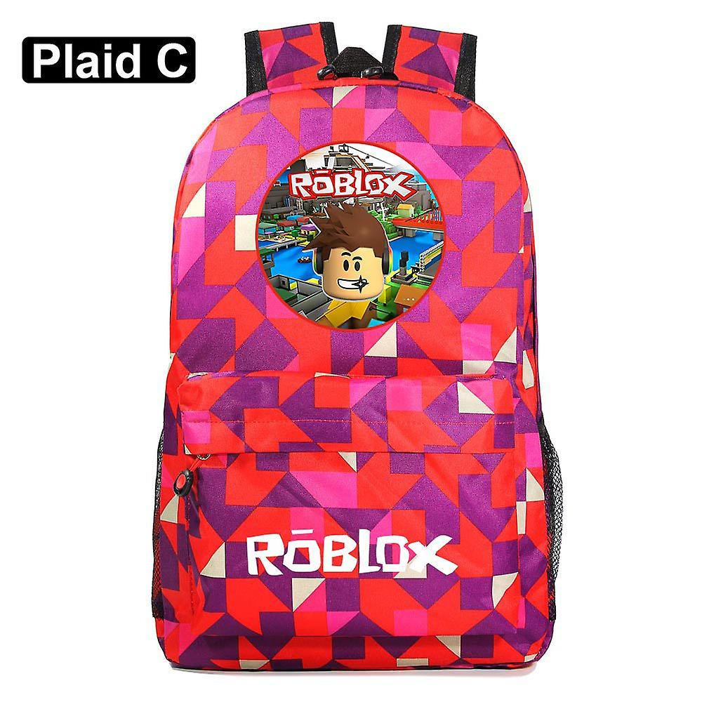 ティーンエイジャーのためのROBLOXバックパックキッズボーイズガールズ、学生スクールバッグ、ユニセックスラップトップバックパック、トラベルショルダーバッグ、子供用軽量ブックバッグ