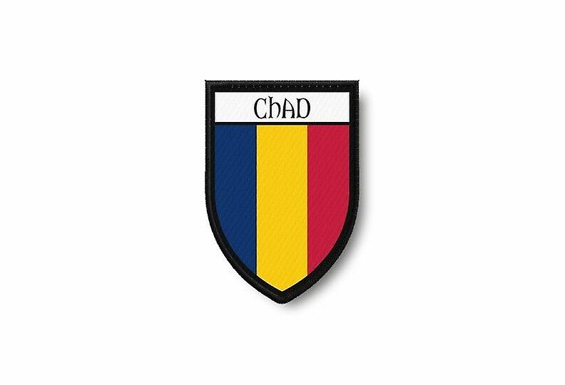 Patch Ecusson Termocollant Bord Brode Flag Prints Chadian Chad