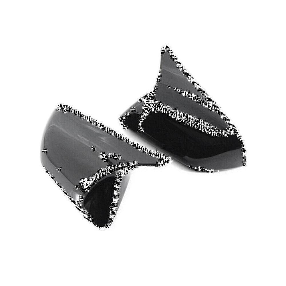 Cappuccio lucido nero corno stile porta laterale retrovisore specchio copertura conchiglie per 2015-2022