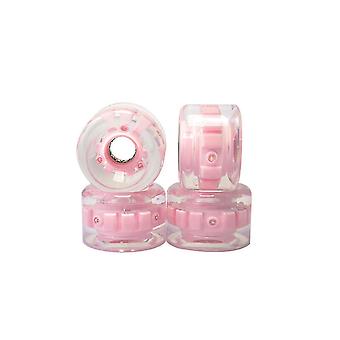 4pcs Land Surfbrett 6 Lichter Leuchtendes Rad, Glitzer Pu Räder für S...