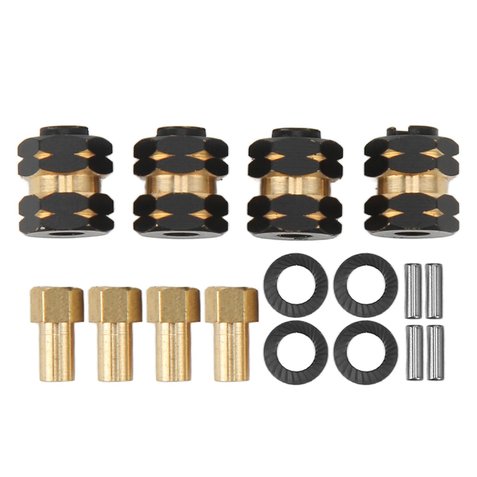 RC Hex Drive Combiner,4PCS RC Wheel Hub RC Hex Hub Combiner RC Hex Hub Coupler Solid Performance