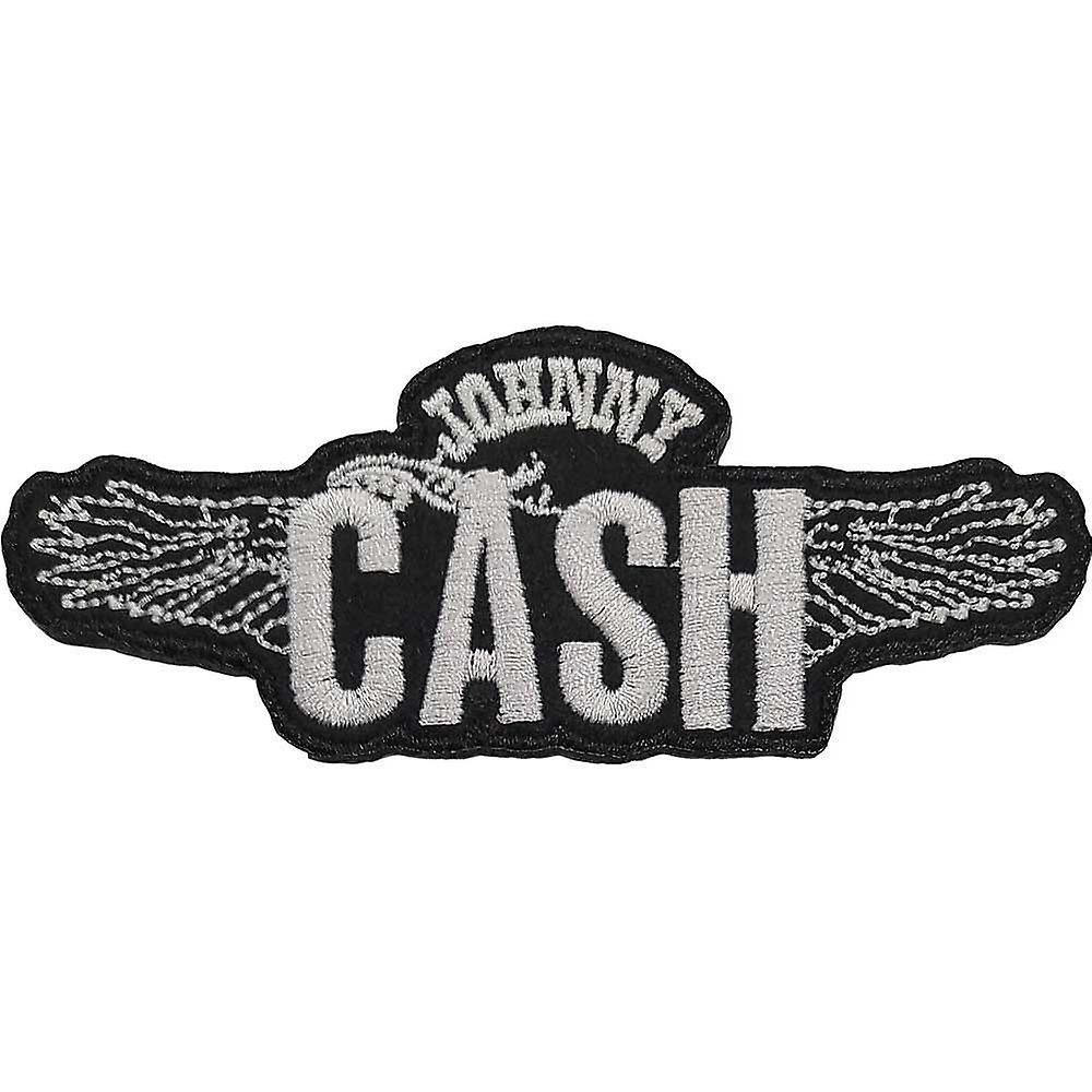 Johnny Cash Patch Wings 新官方官方黑色编织铁,100 x 34 毫米