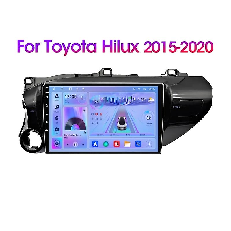 2Din Car Radio Multimedia Player For Toyota Hilux Pick Up AN120 2016-2020 Android Navigation Carplay