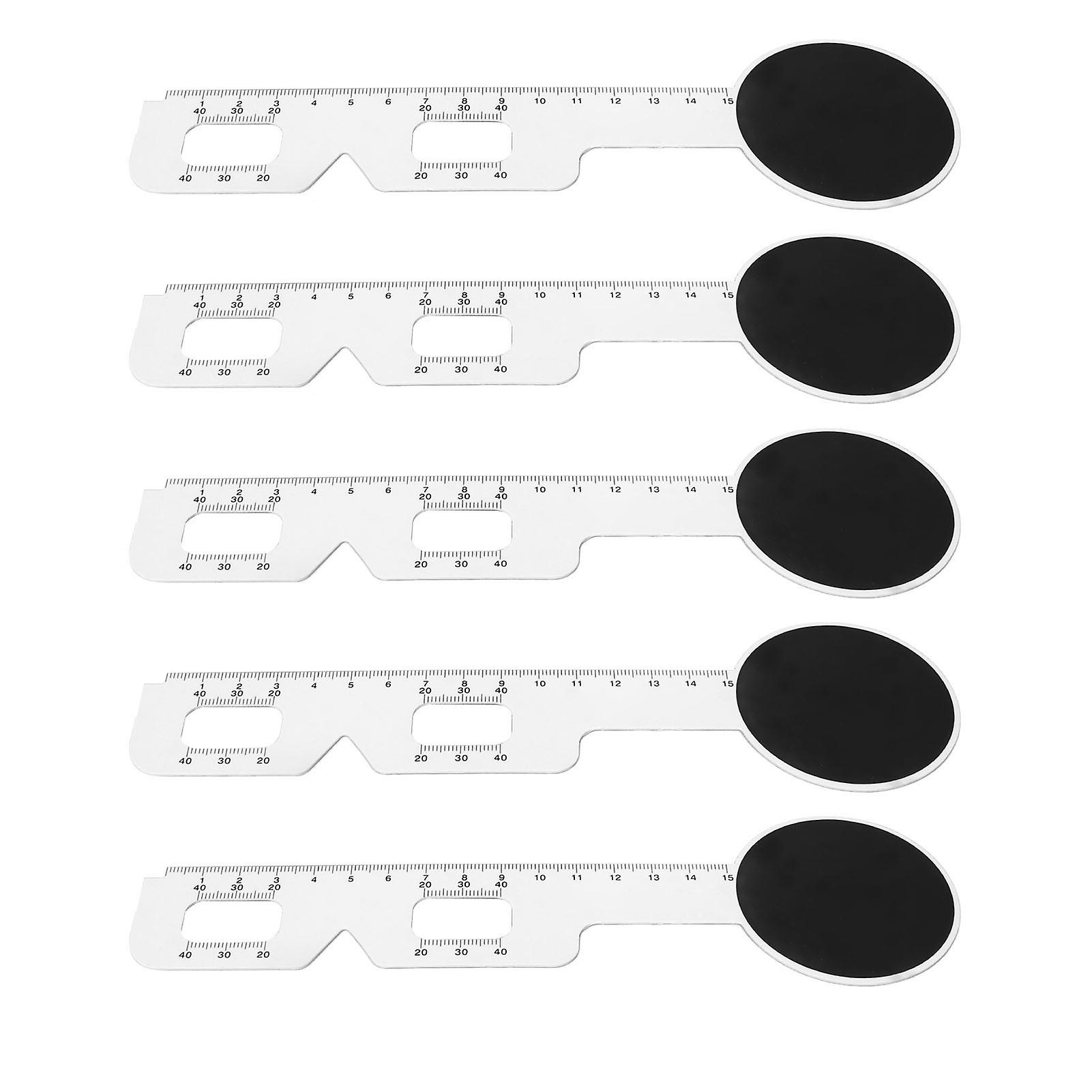 5Pcs Plastic PD Ruler Pupillometer Eye Pupil Distance Meter
