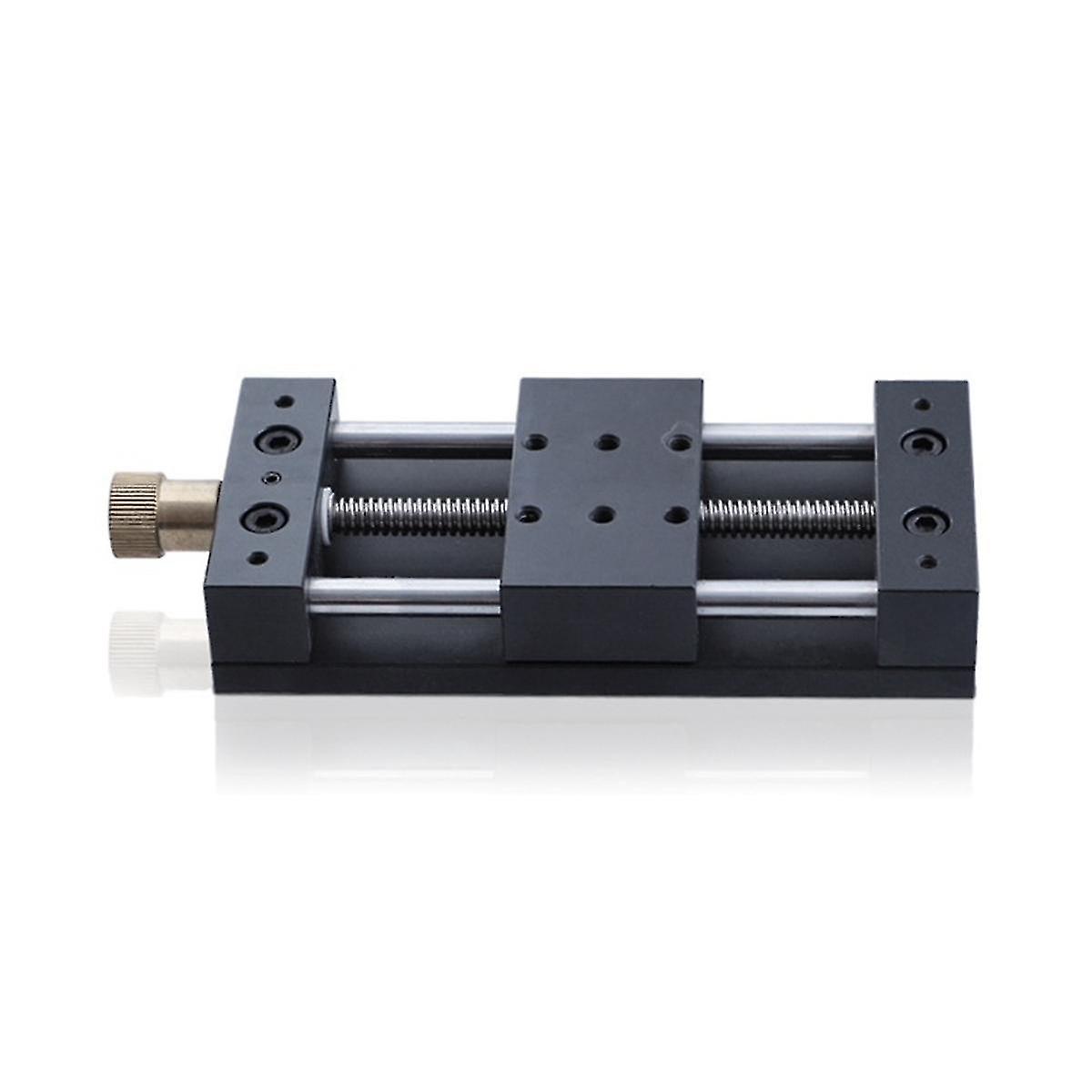 Manual Slide Table Linear Guide Rail Platform Aluminum Alloy Belt Bottom Plate Manual Slide Table Slide Table