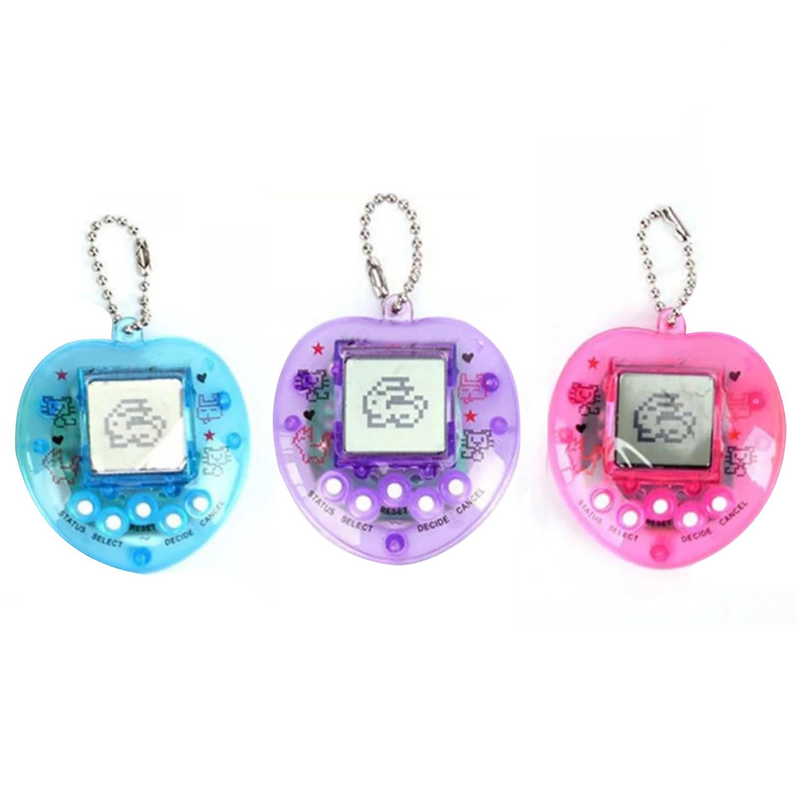 Pet Digital Toy Mini Heart Shape Handheld Game Machine Electronic Digital Virtual Pets 