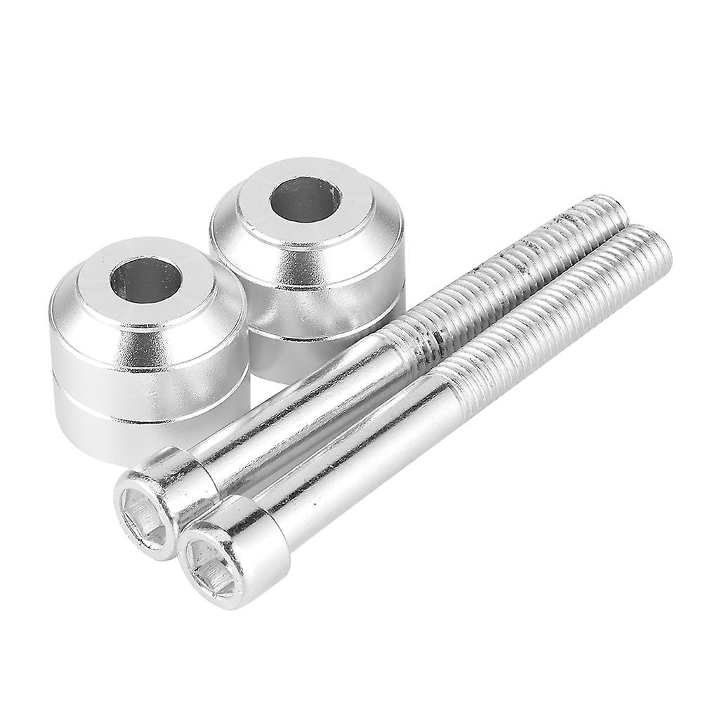 Pair 28mm Handlebar Mount Riser 20mm Heighten Fit for F650 GS/TWIN F700 /GS F800 GS/ F800 GS AdventureSilver