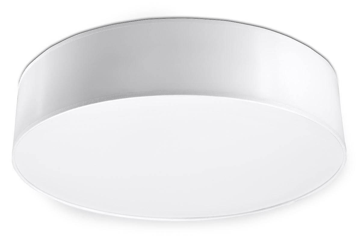 Arena 3 Light Flush Square Ceiling Light White, E27