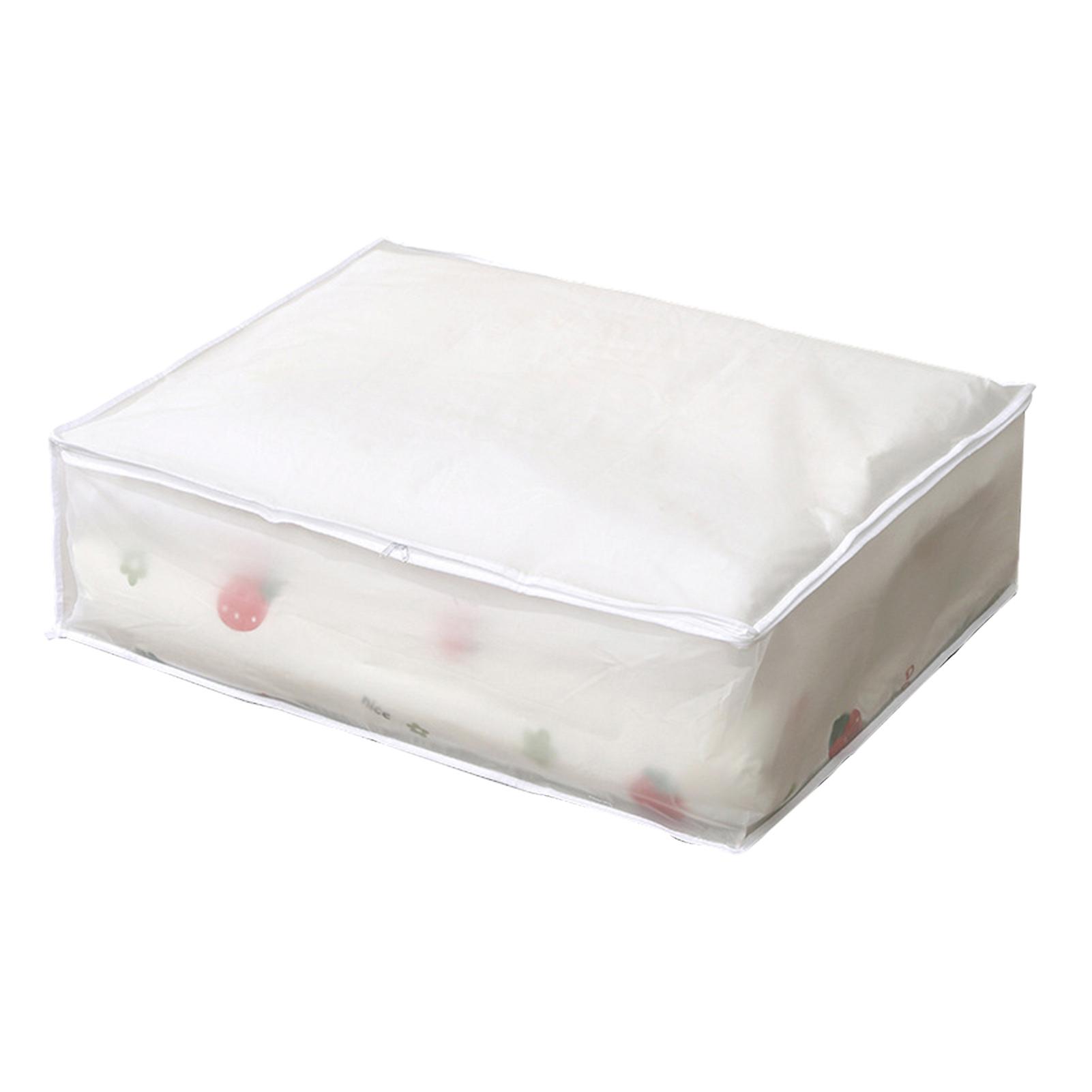 Translucent Visibles Clothes Storage Bag Space-Saving Stable Finishing Boxes for Bedsheet Blanket