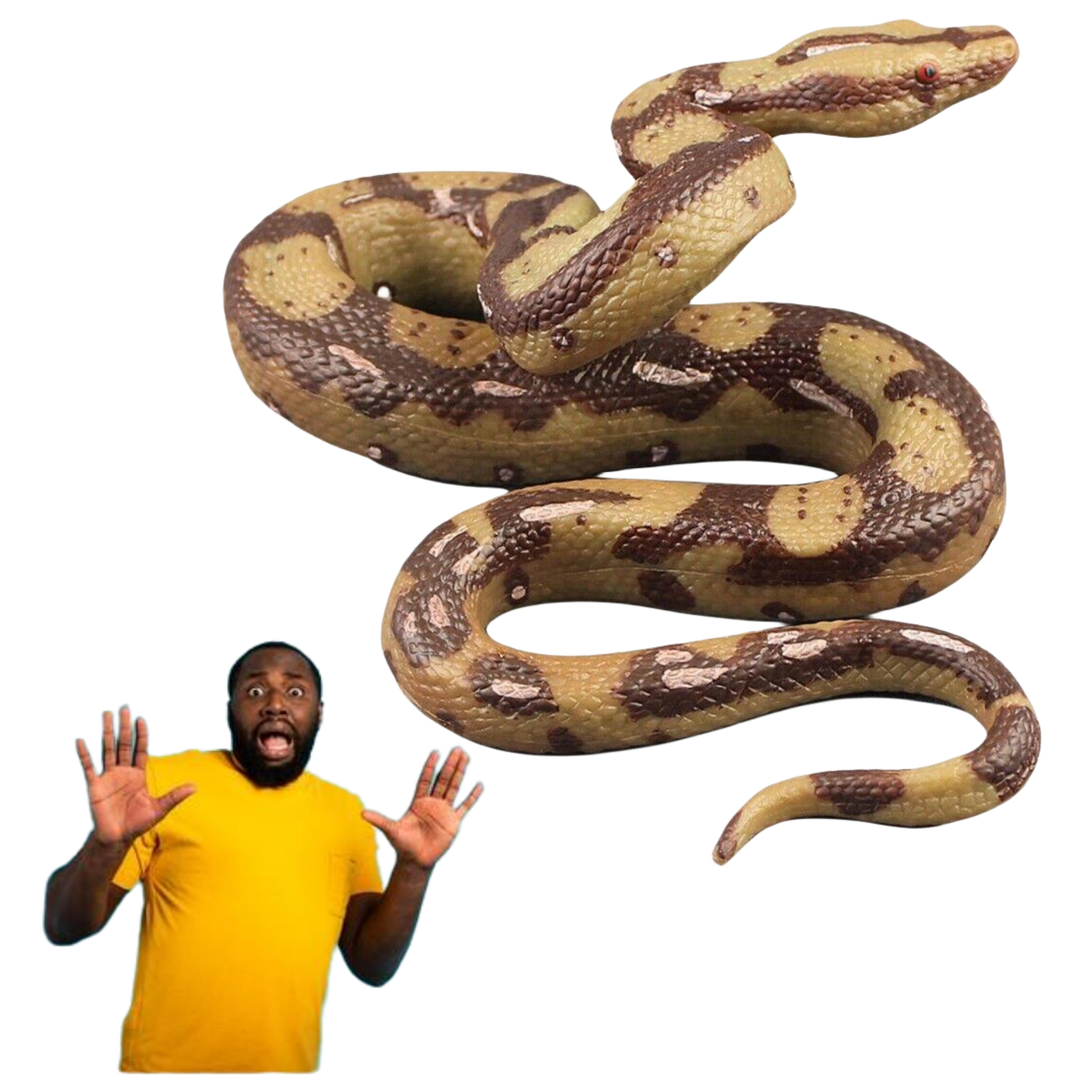 Simulation Large Rubber Snakes Fake Snake Model Python Model For Garden Props