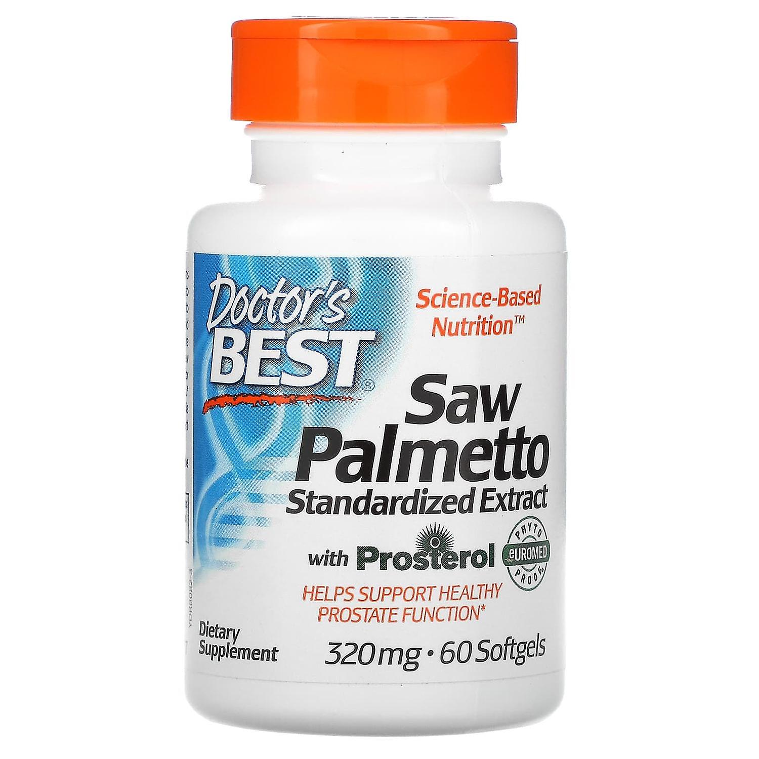 Doctor's Best, Saw Palmetto with Prosterol, Standardized Extract, 320 mg, 60 Softgels