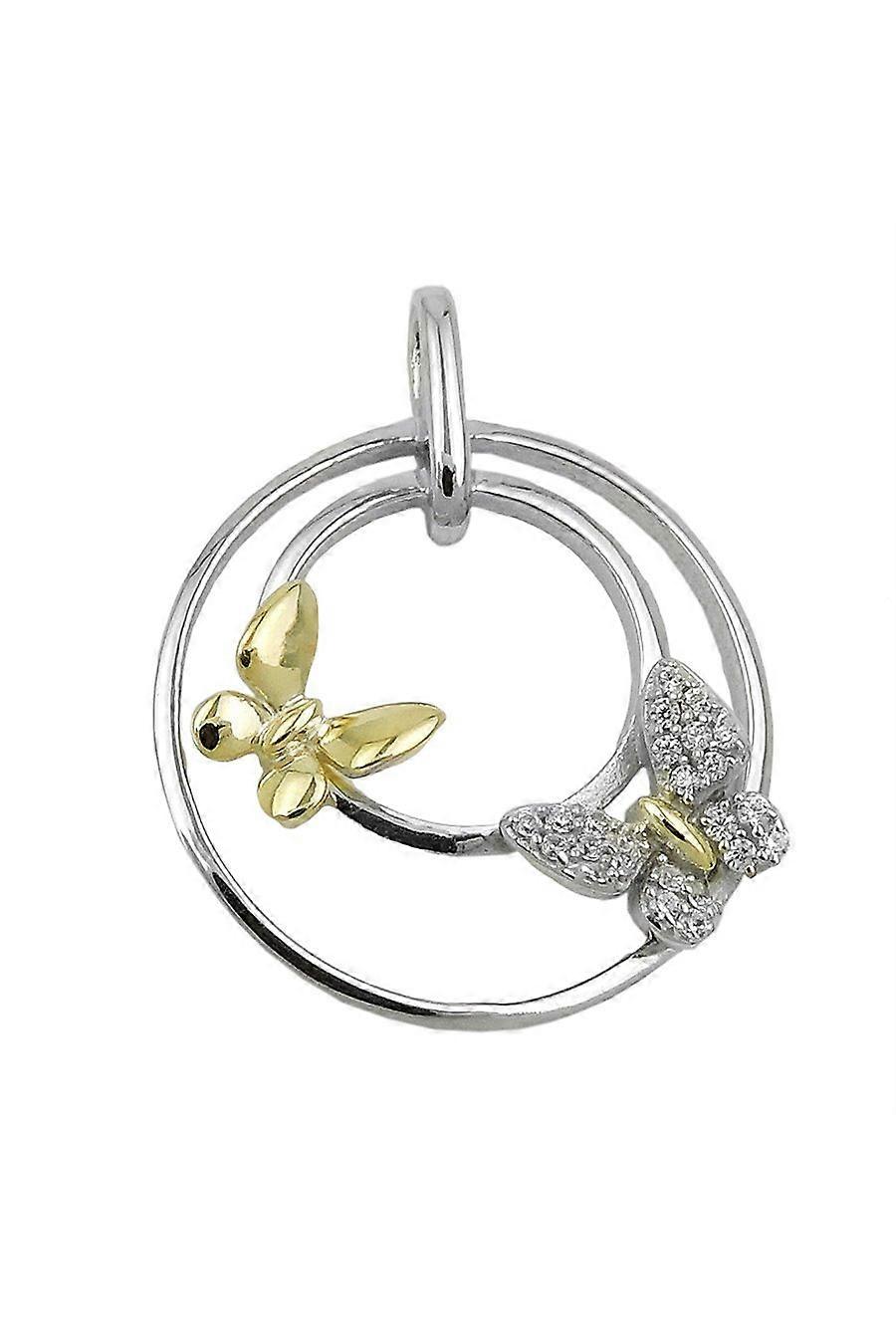 Pendant Two Butterflys Silver 925 - Gl93841