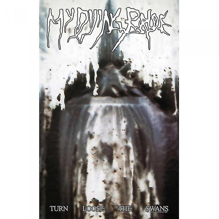 Min döende brud släpper lös svanarnas textilaffisch