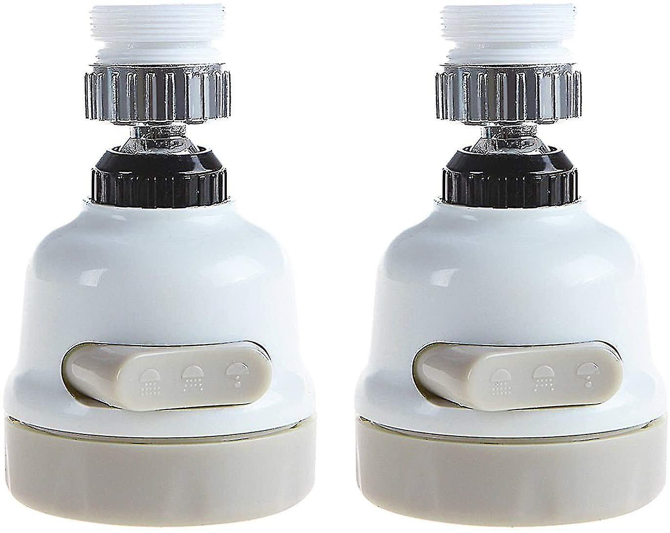 2-Pack Adjustable 360 Rotating Faucet Head for Water Saving