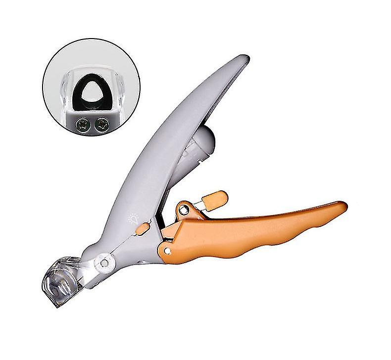 Led Light Pet Nail Clipper,5x Magnification That Doubles As A Nail Trapper