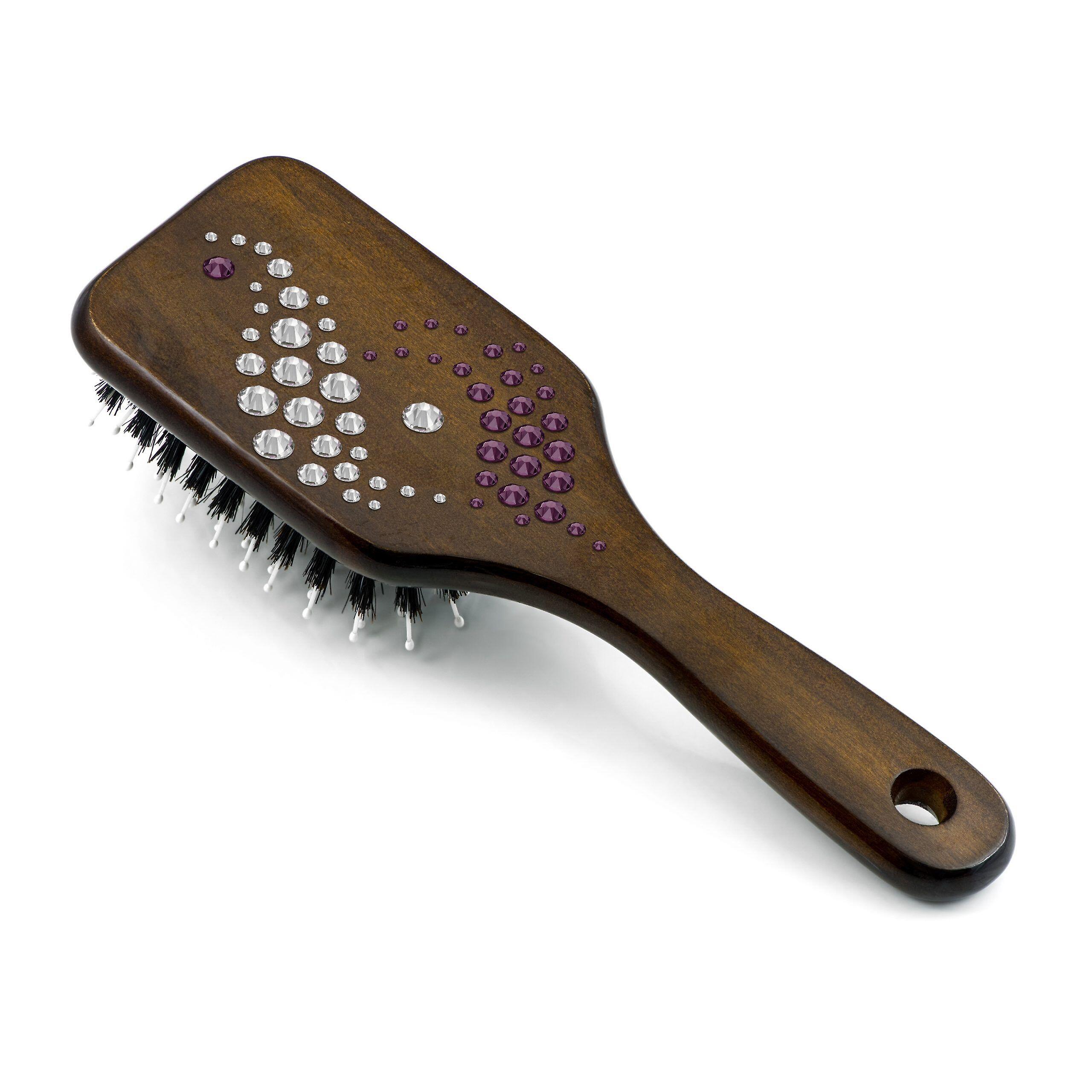 Hair brush HBMB-22.1 - Amethyst
