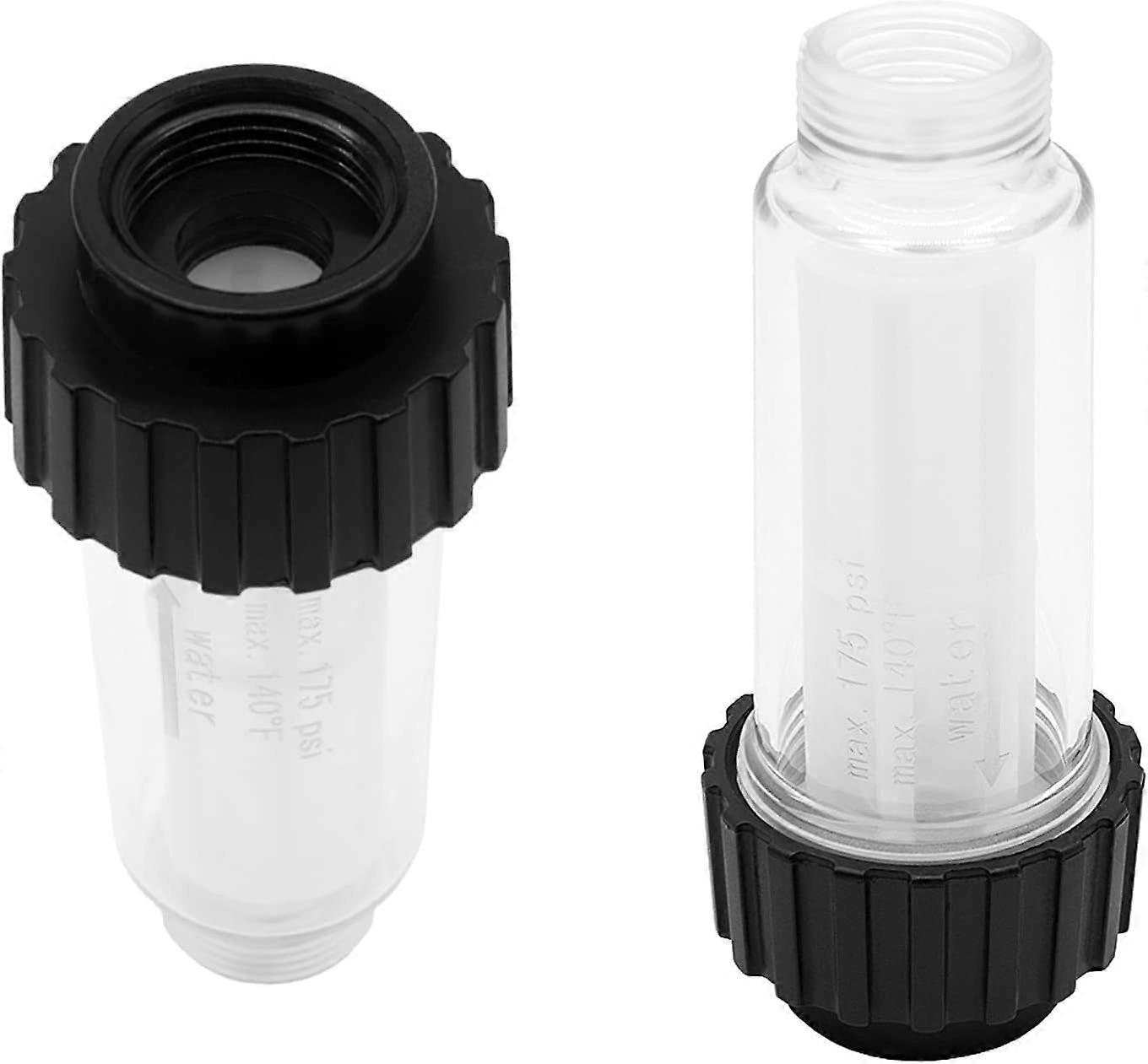 2 Pack Water Filter with Filter Insert (5.731-050.0) for All Karcher High Pressure Cleaners with 3/4" Water Connection as Compatible with High Pressur