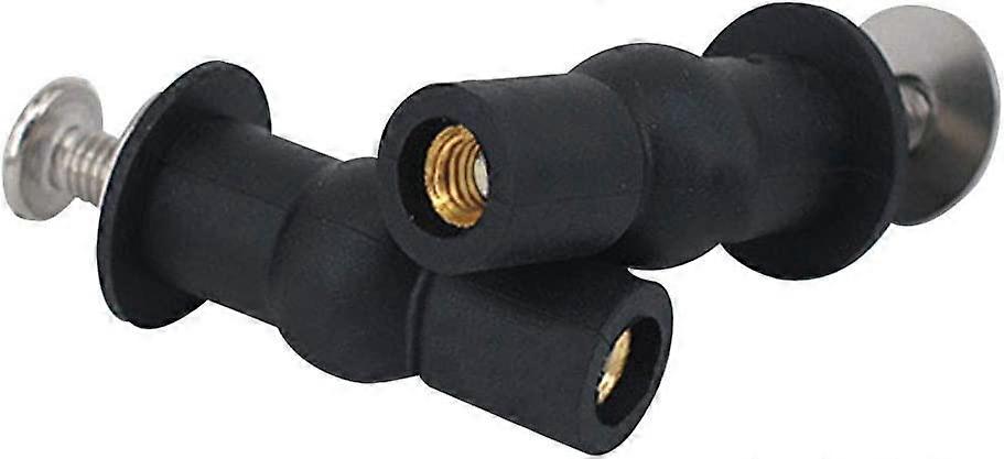 4 Pcs Toilet Seat Fixings Hinges Blind Hinges Fixing Hole Expandable Rubber Screw (M6)