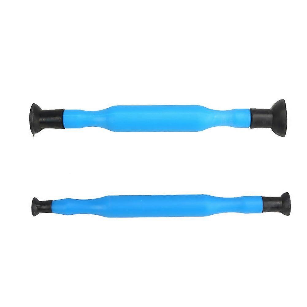 2pcs/Set Valve Grinder Stick Lapping Tool Plastic Handle Engine Cylinder Maintenance Blue