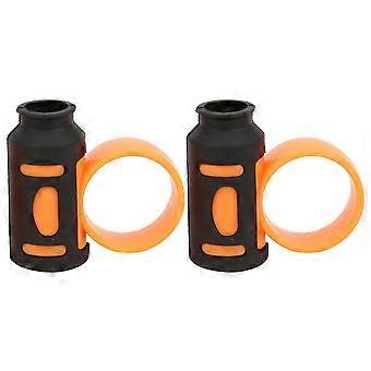 Drum Stick Control Clip Finger Controller Anti Slip Drummer Rotating Auxiliary Tool(Black Orange )