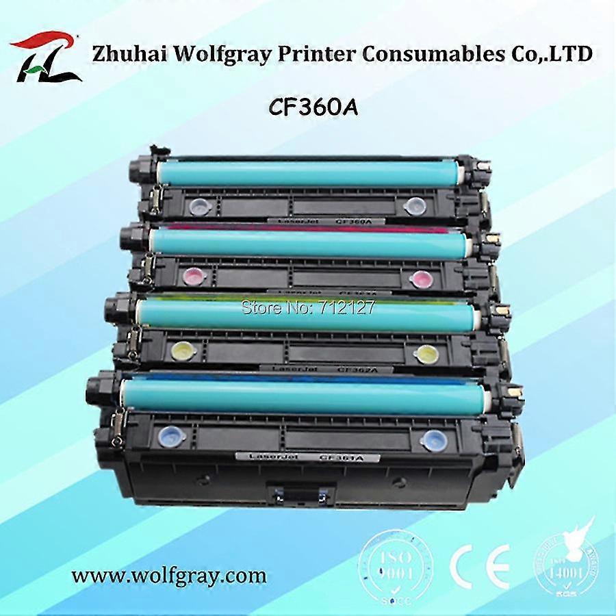 hg Compatible 508A toner cartridge for HP CF360A CF361A CF362A CF363A Color LaserJet Enterprise M552dn M553dn M553x MFP M577dn