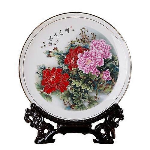 Decorative Trays-Elegance-Peony Gold Bliss Plate
