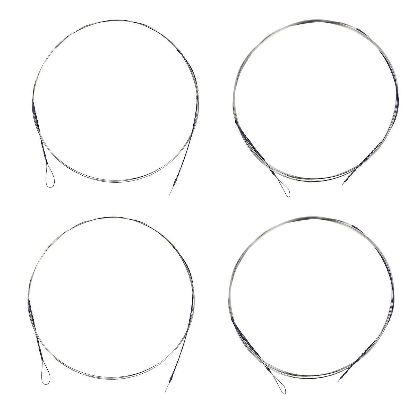 4pcs Professional Erhu Strings Music Wire Sturdy Strings Erhu Strings (Assorted Color)