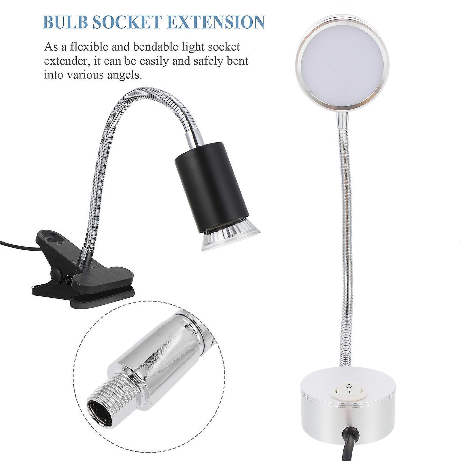 2pcs Flex Arm Replacement Iron Gooseneck Stand Thread Flexible Light Pole