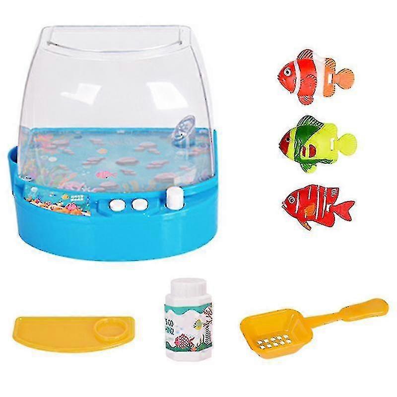 Electric Small Fish Tank Fishing Fish Simulation Aquarium Interactive Toy Fish For Feed And Swimming